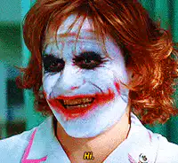 Joker creepy smile