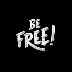 Be Free Text Art