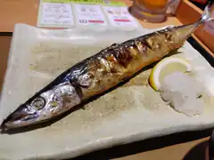 Grilled fish with lemon and wasabi