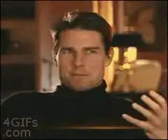Tom Cruise laughing