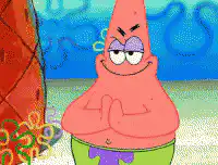 Patrick Star smirking with arms crossed