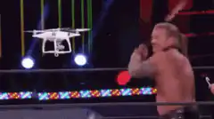 Shawn Michaels hits drone with chair