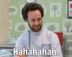 Dr. Cox laughs and says I'm gonna steal it