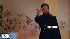Bitcoin 58K finger point meme