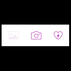 Purple camera icon with you're a bitch text