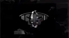 Metallic skull logo animation