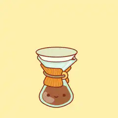 kawaii chemex coffee maker