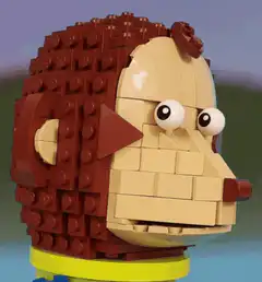 Lego Homer Simpson head