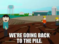 We're going back to the pile