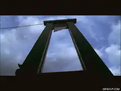 Guillotine blade drops