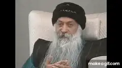 Osho sitting and talking