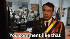 You comment like that we you no trial