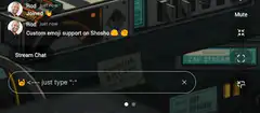 Twitch chat custom emoji support