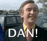 Steve Coogan as Philomena shouting Dan
