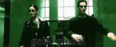 Trinity and Agent Smith goin' global