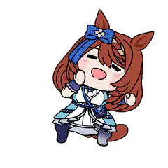 chibi horse girl dancing
