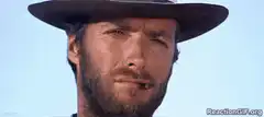 Clint Eastwood squinting with cigar