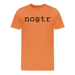orange nostr t-shirt