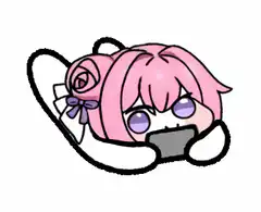pink hair anime girl lying down