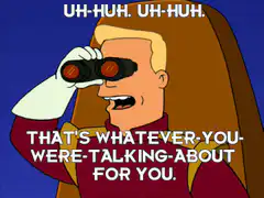 Homer Simpson Shaking Head With Binoculars
