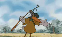 Robin Hood Stork with Bow and Arrow