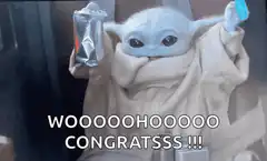 Baby Yoda Congratss GIF