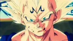 Super Buu smirking and laughing