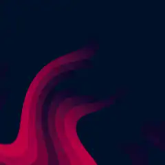Abstract red and purple waves on dark background