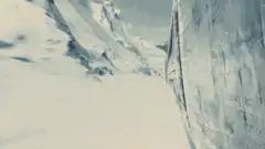 Snowy mountain explosion