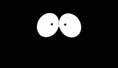Blinking cartoon eyes