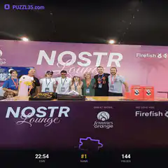 Nostr Lounge group photo puzzle