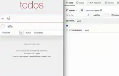 todos app sync with github