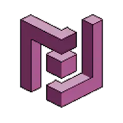 Pixel art impossible staircase