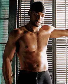Will Smith shirtless flexing
