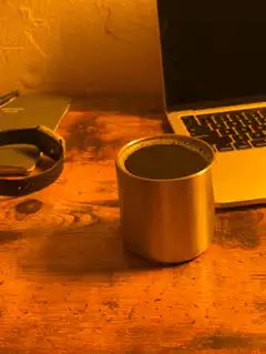 coffee cup on desk
