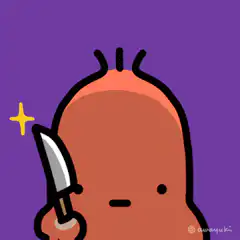 Sausage cuts itself in half