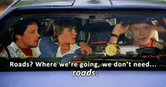 Back to the Future we don't need roads