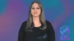Woman giving thumbs up sign