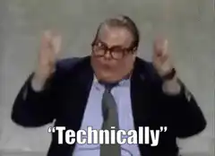 Technically air quotes man