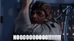 Luke Skywalker screaming NO