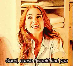 Isla Fisher laughing Good cause I would find you