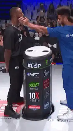 Man gets slapped in face and falls