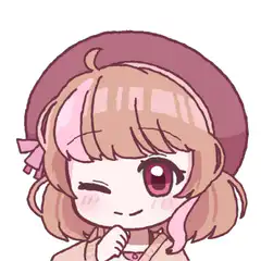 chibi girl winking