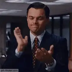 Leonardo DiCaprio clapping sarcastically