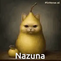 Winged pear cat ascends