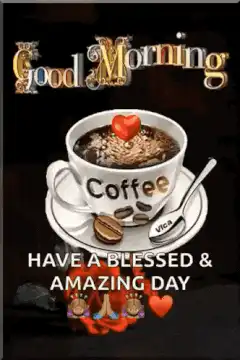 Good Morning Coffee Blessing GIF
