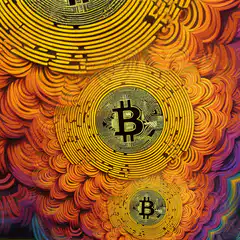 Psychedelic Bitcoin fractal animation