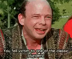 You fell victim to one of the classic blunders