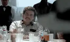 Pablo Escobar raises a glass
