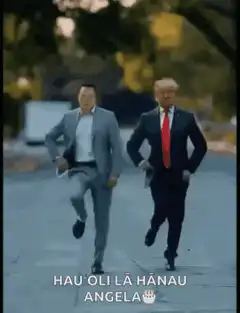 Elon Musk and Donald Trump dancing
